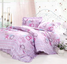 水星家纺 韩版公主风全棉床裙式四件套，打造温馨卧室的专柜正品之选